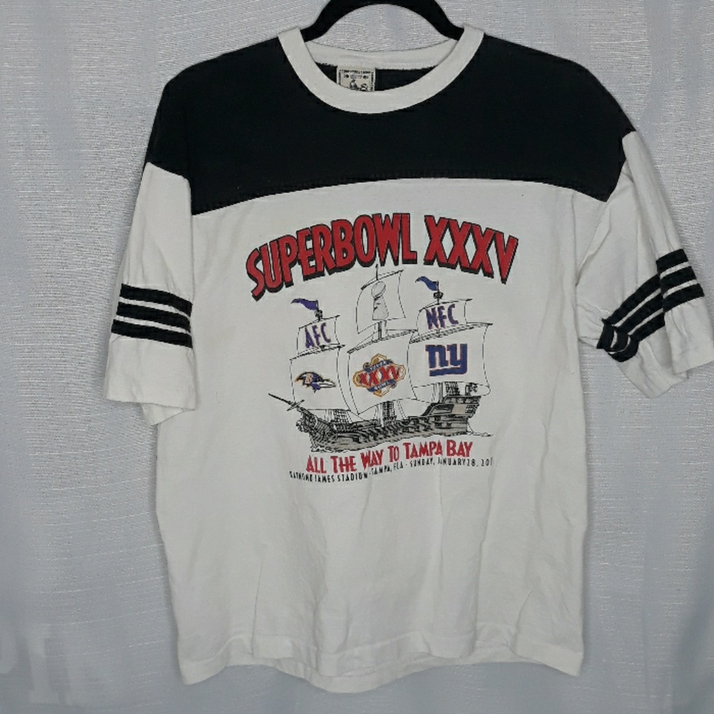 Super Bowl t-shirt XXXV vintage single stitch